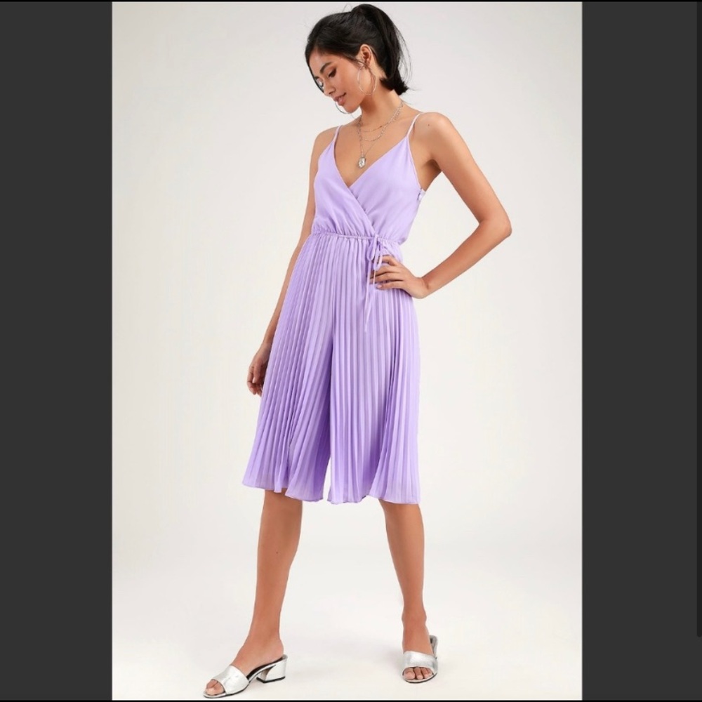 Ali & Jay Lavender Culotte Jumpsuit